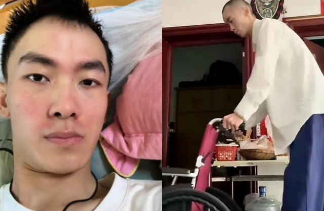 Nam diễn vi&ecirc;n sinh năm 1999 bị đột quỵ nhồi m&aacute;u n&atilde;o v&igrave; thức khuya, t&igrave;nh trạng liệt mặt v&agrave; chỉ c&ograve;n 30 kg hiện tại g&acirc;y x&oacute;t xa- Ảnh 2.