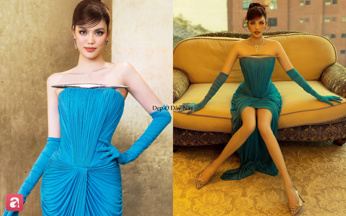 Ngu Thư H&acirc;n diện đầm của NTK Việt, đụng h&agrave;ng cực gắt với Lan Khu&ecirc;- Ảnh 4.