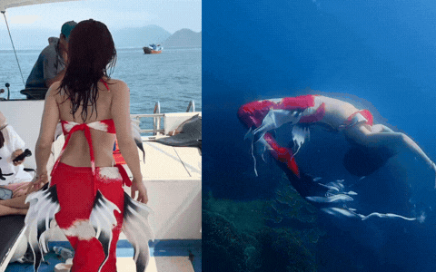 3 triệu người "d&iacute;nh mắt" video mẹ 2 con Vbiz l&agrave;m n&agrave;ng ti&ecirc;n c&aacute;: Body nuột vẫn chưa hot bằng 35 gi&acirc;y dưới biển!- Ảnh 1.