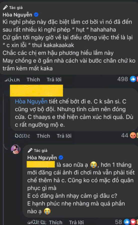 H&ograve;a Minzy đ&aacute;p trả thẳng khi bị nhắc "đăng clip t&igrave;nh cảm với chồng n&ecirc;n tiết chế"- Ảnh 2.