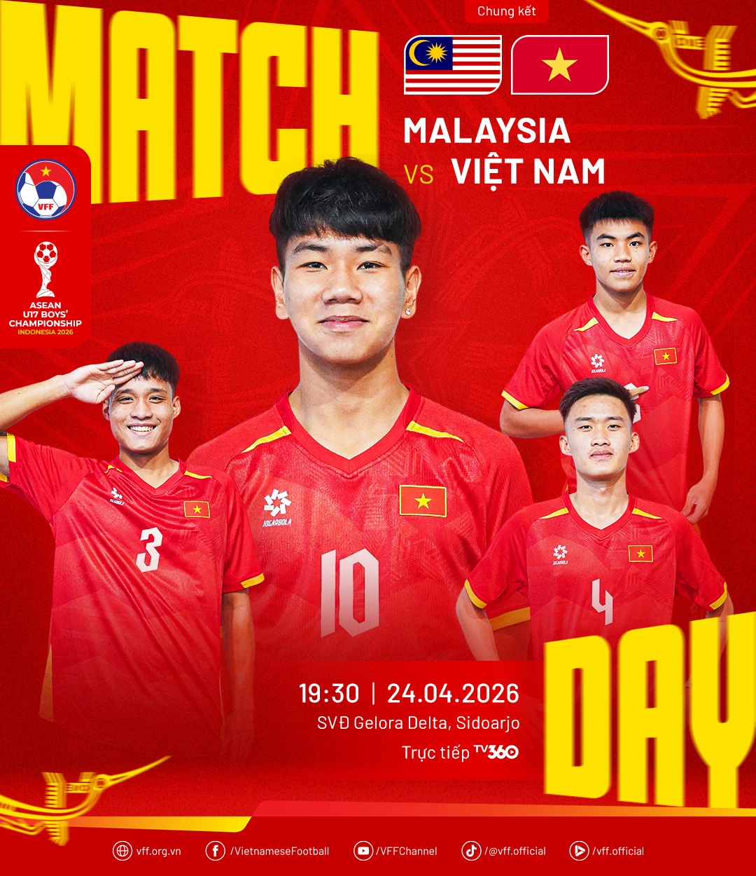19h30 h&ocirc;m nay U17 Việt Nam đấu với U17 Malaysia: Mục ti&ecirc;u lần thứ 4 v&ocirc; địch! - Ảnh 2.