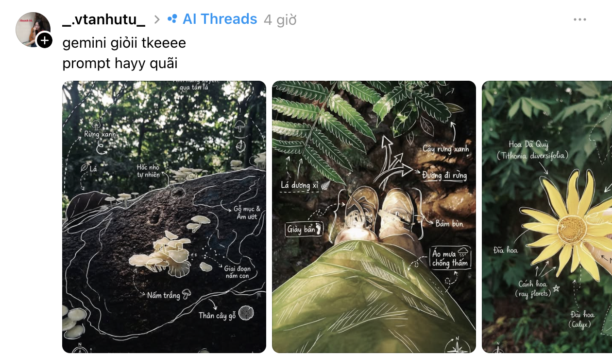 Trend biến ảnh đời thường th&agrave;nh tranh minh hoạ vibe &ldquo;củ nghệ&rdquo;: Đi chơi lễ hay ở nh&agrave; đều đu được, nổ inbox hỏi c&aacute;ch l&agrave;m- Ảnh 2.