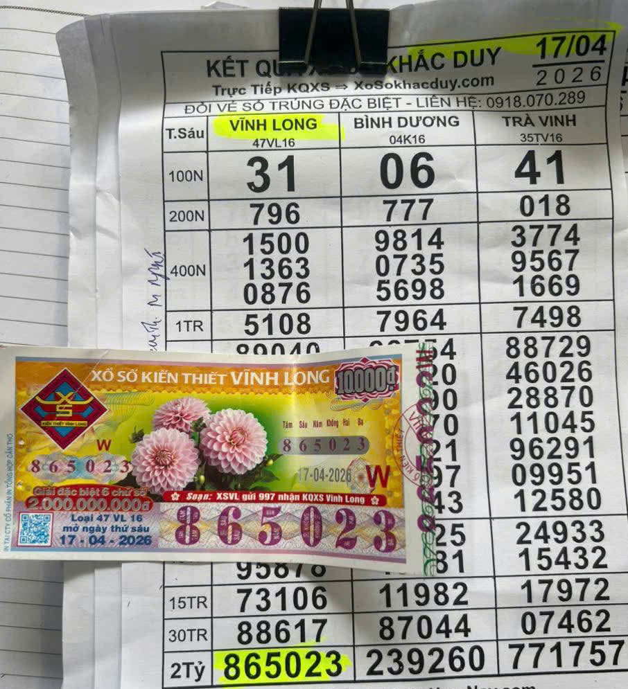 Xổ số miền Nam: Sự tr&ugrave;ng hợp &ldquo;kỳ lạ&rdquo; của 2 giải độc đắc v&eacute; số Vĩnh Long- Ảnh 3.