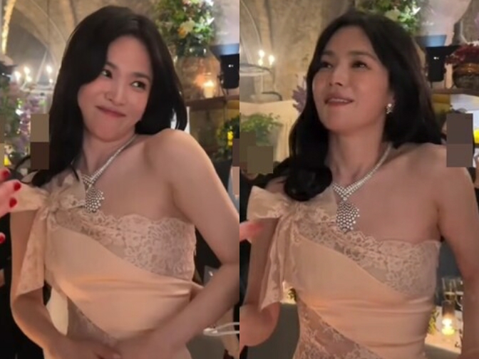 Song Hye Kyo say xỉn c&oacute; h&agrave;nh động kh&aacute;c thường ng&agrave;y giữa sự kiện, phản ứng của truyền th&ocirc;ng mới sốc- Ảnh 1.