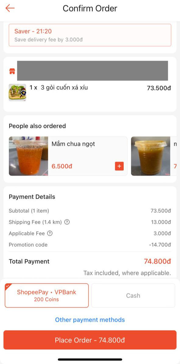Đặt 1 đơn tr&ecirc;n cả 3 app GrabFood, BeFood v&agrave; ShopeeFood: M&oacute;n giống hệt nhau, gi&aacute; sau c&ugrave;ng sẽ như thế n&agrave;o?- Ảnh 11.