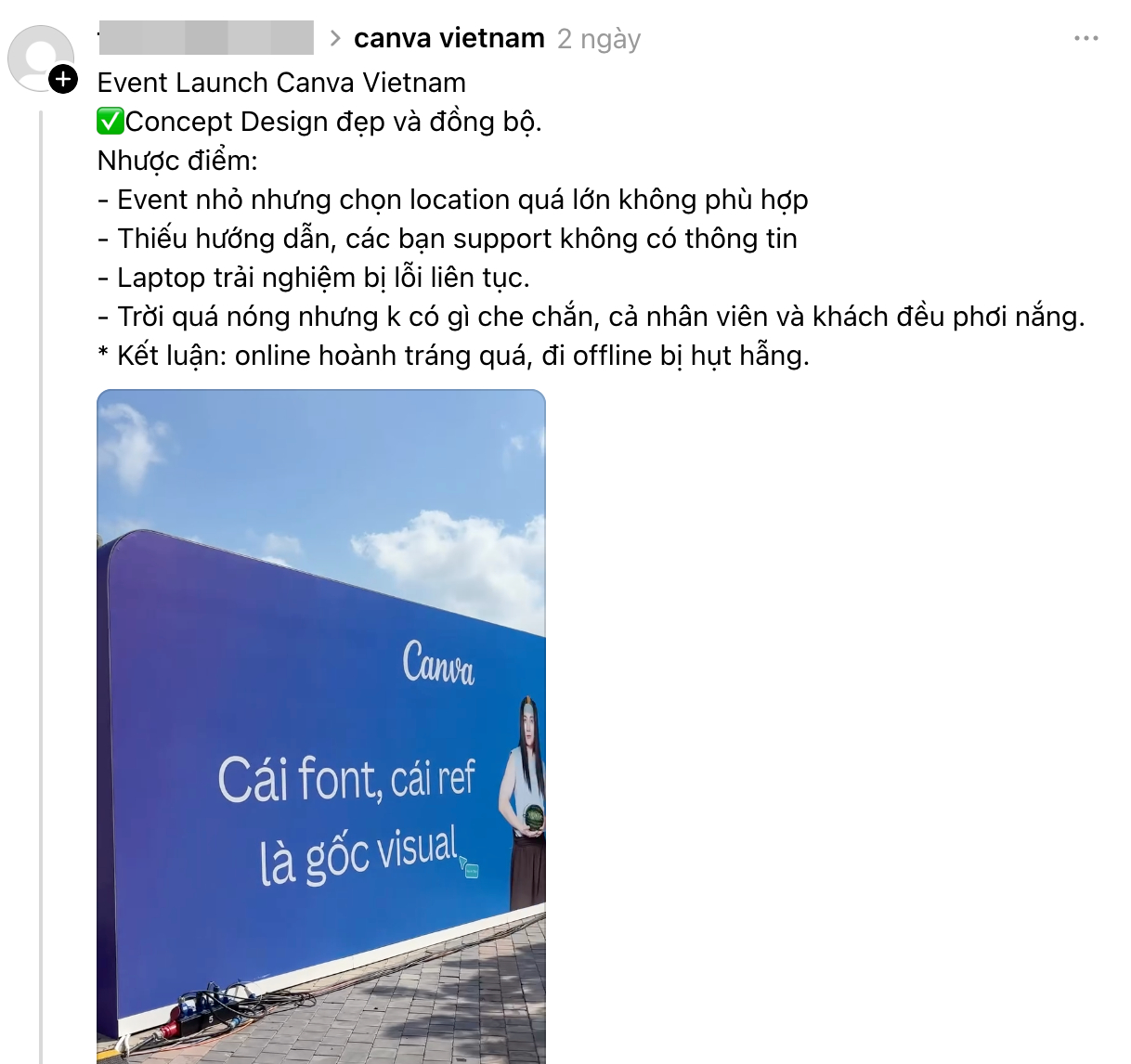 Sự kiện ra mắt Canva tại Việt Nam bị chỉ tr&iacute;ch cẩu thả: L&agrave;m poster ếch một mắt, sai ch&iacute;nh tả, bịa chuyện c&ocirc; Tấm rơi h&agrave;i sau 12h đ&ecirc;m- Ảnh 6.