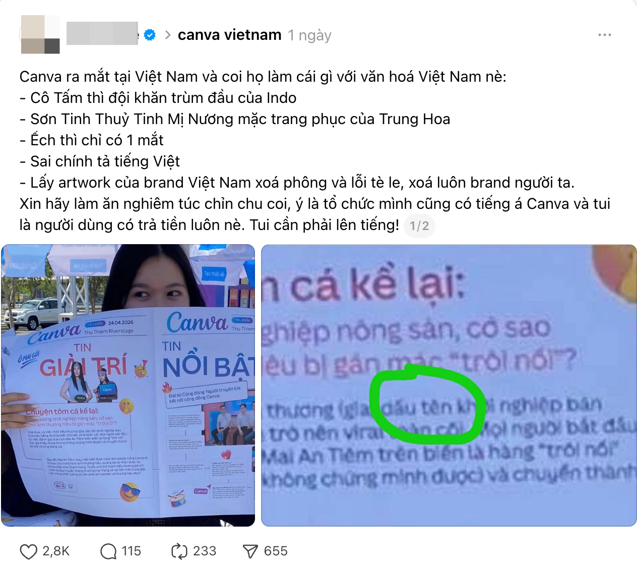 Canva Vietnam n&oacute;i g&igrave; khi bị chỉ tr&iacute;ch cẩu thả?- Ảnh 3.