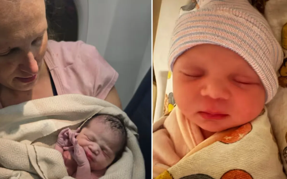 H&agrave;nh kh&aacute;ch bất ngờ chuyển dạ sinh con tr&ecirc;n chuyến bay của h&agrave;ng kh&ocirc;ng Mỹ- Ảnh 1.