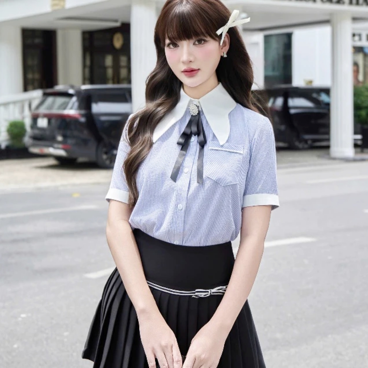 Qu&ecirc;n xanh navy v&agrave; trắng nh&agrave;m ch&aacute;n đi: H&egrave; 2026 phụ nữ s&agrave;nh điệu chỉ m&ecirc; đ&uacute;ng 1 gam m&agrave;u n&agrave;y, mặc l&ecirc;n trẻ ra cả chục tuổi- Ảnh 31.