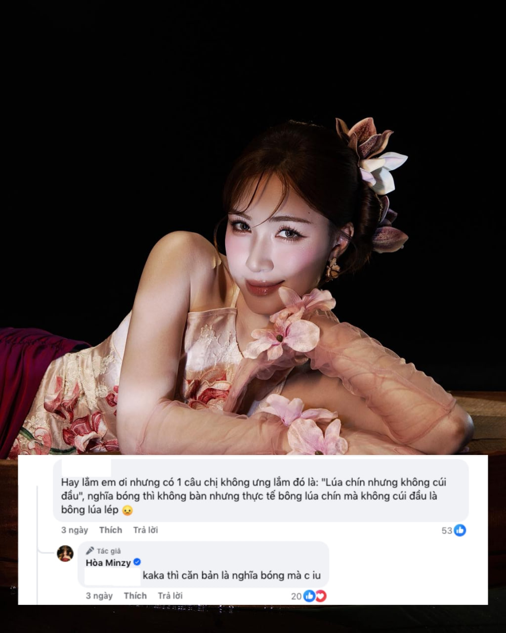 Cư d&acirc;n mạng kh&ocirc;ng chấp nhận lời giải th&iacute;ch của Ch&acirc;u Đăng Khoa về c&acirc;u h&aacute;t g&acirc;y tranh luận &ldquo;l&uacute;a ch&iacute;n cao nhưng chẳng hề c&uacute;i đầu&rdquo;- Ảnh 3.