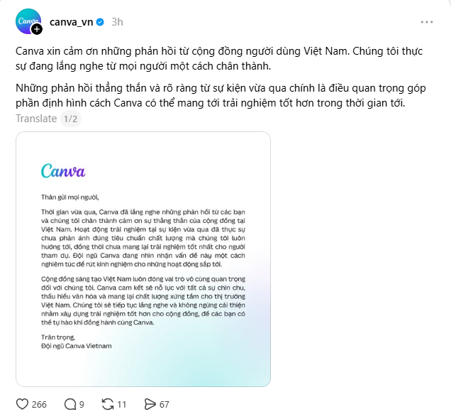 Canva Vietnam n&oacute;i g&igrave; khi bị chỉ tr&iacute;ch cẩu thả?- Ảnh 1.