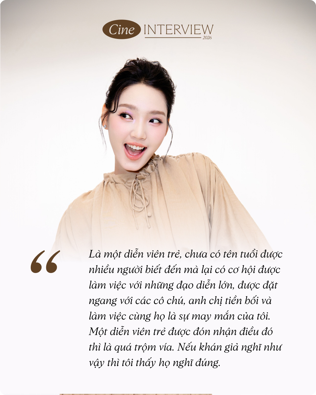 Đo&agrave;n Minh Anh v&agrave; v&iacute;a 3 phim trăm tỷ: Kh&aacute;n giả n&oacute;i "ăn may" cũng đ&uacute;ng, thật sự cuộc đời t&ocirc;i qu&aacute; may mắn- Ảnh 6.