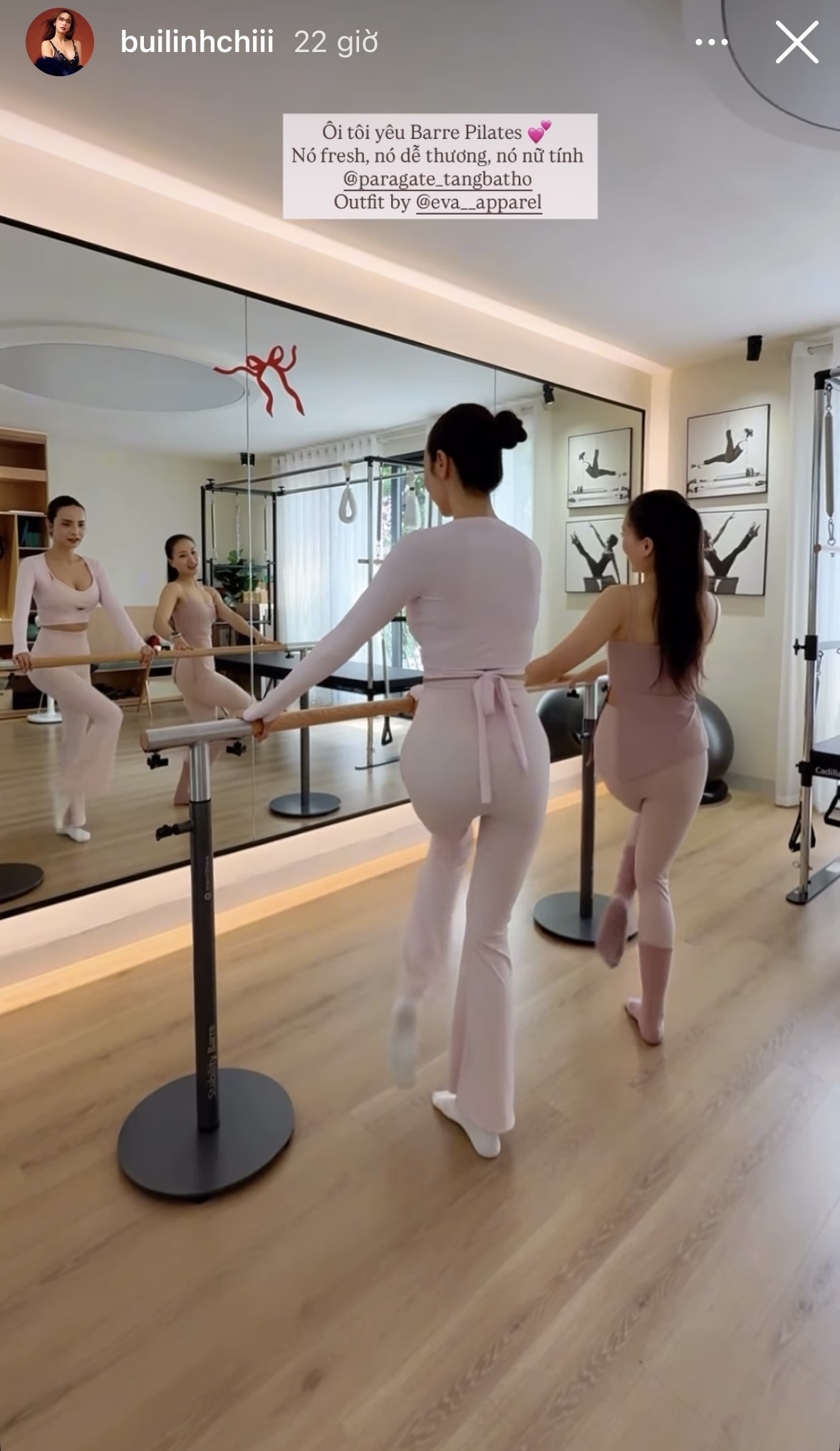 Con d&acirc;u cựu chủ tịch, &ldquo;ph&oacute; gi&aacute;m đốc&rdquo; trong phim Việt để lộ ảnh trong ph&ograve;ng tập: Gi&agrave;u, đẹp, vẫn kỷ luật- Ảnh 5.