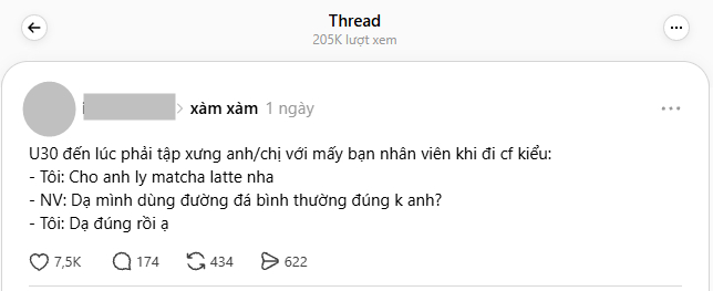 Hơn 30 tuổi, mạnh dạn xưng "chị - em" với nh&acirc;n vi&ecirc;n qu&aacute;n c&agrave; ph&ecirc;, nhưng khi được hỏi lại vẫn: "Dạ v&acirc;ng ạ" - Ảnh 1.