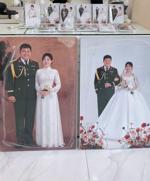 C&ocirc; d&acirc;u của Mũi trưởng Long xuất hiện, concept cưới đậm chất qu&acirc;n nh&acirc;n đang được quan t&acirc;m l&uacute;c n&agrave;y- Ảnh 3.