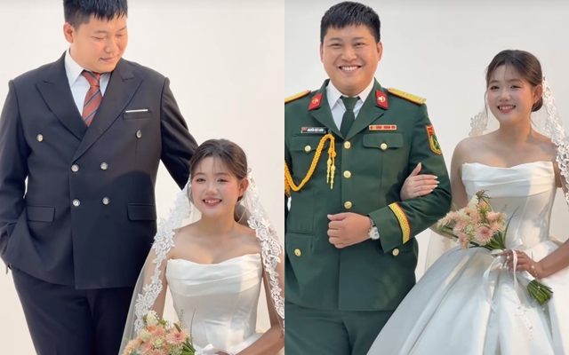 C&ocirc; d&acirc;u của Mũi trưởng Long xuất hiện, concept cưới đậm chất qu&acirc;n nh&acirc;n đang được quan t&acirc;m l&uacute;c n&agrave;y- Ảnh 4.