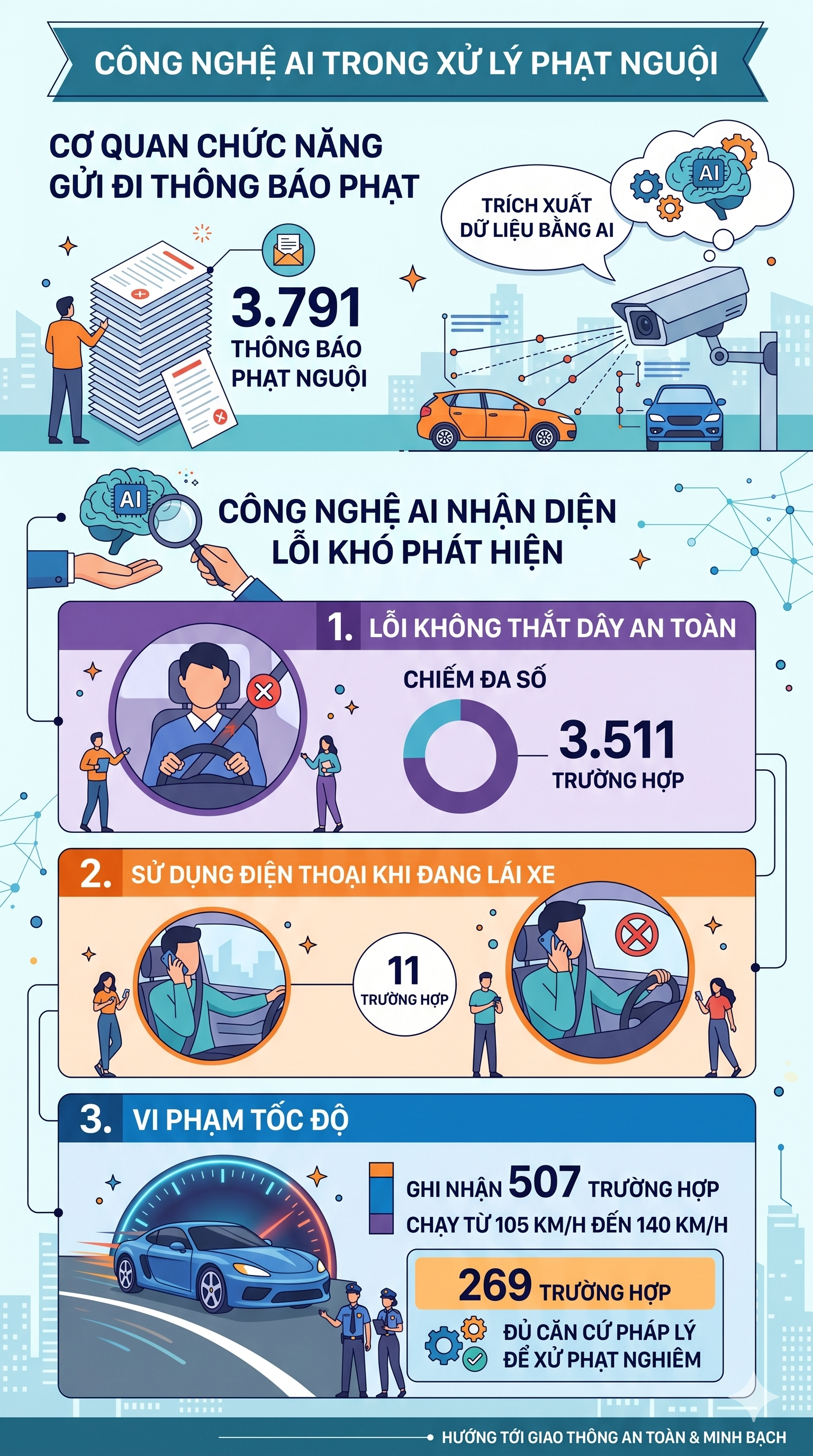 Camera AI gi&uacute;p CSGT xử l&yacute; mạnh lỗi vi phạm giao th&ocirc;ng n&agrave;y: 3.511 t&agrave;i xế đ&atilde; bị xử phạt - Ảnh 1.