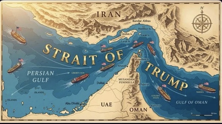 Tổng thống Trump đăng b&agrave;i, đổi t&ecirc;n eo biển Hormuz th&agrave;nh &lsquo;eo biển Trump&rsquo;- Ảnh 1.