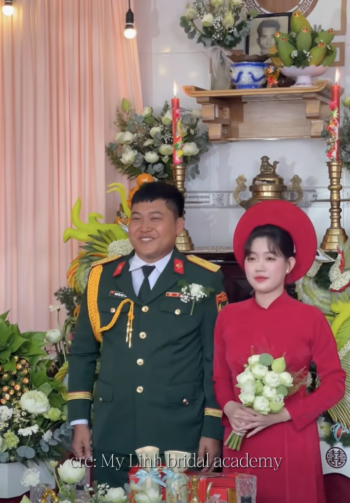 Trọn vẹn đ&aacute;m cưới Mũi trưởng Long ở T&acirc;y Ninh: Visual c&ocirc; d&acirc;u 10 điểm, Hậu Ho&agrave;ng xuất hiện độc lạ- Ảnh 1.