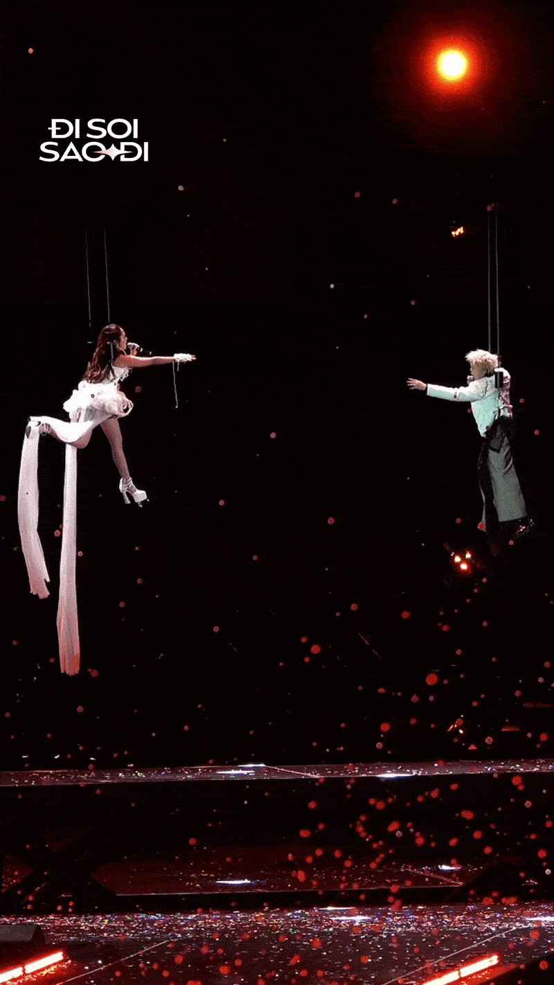 Phương Mỹ Chi lau mồ hôi nhắc từng câu cho RHYDER hát, treo mình trên cao 3m vẫn lên highnote tằng tằng- Ảnh 3. Phương Mỹ Chi lau mồ hôi nhắc từng câu cho RHYDER hát, treo mình trên cao 3m vẫn lên highnote tằng tằng- Ảnh 3.