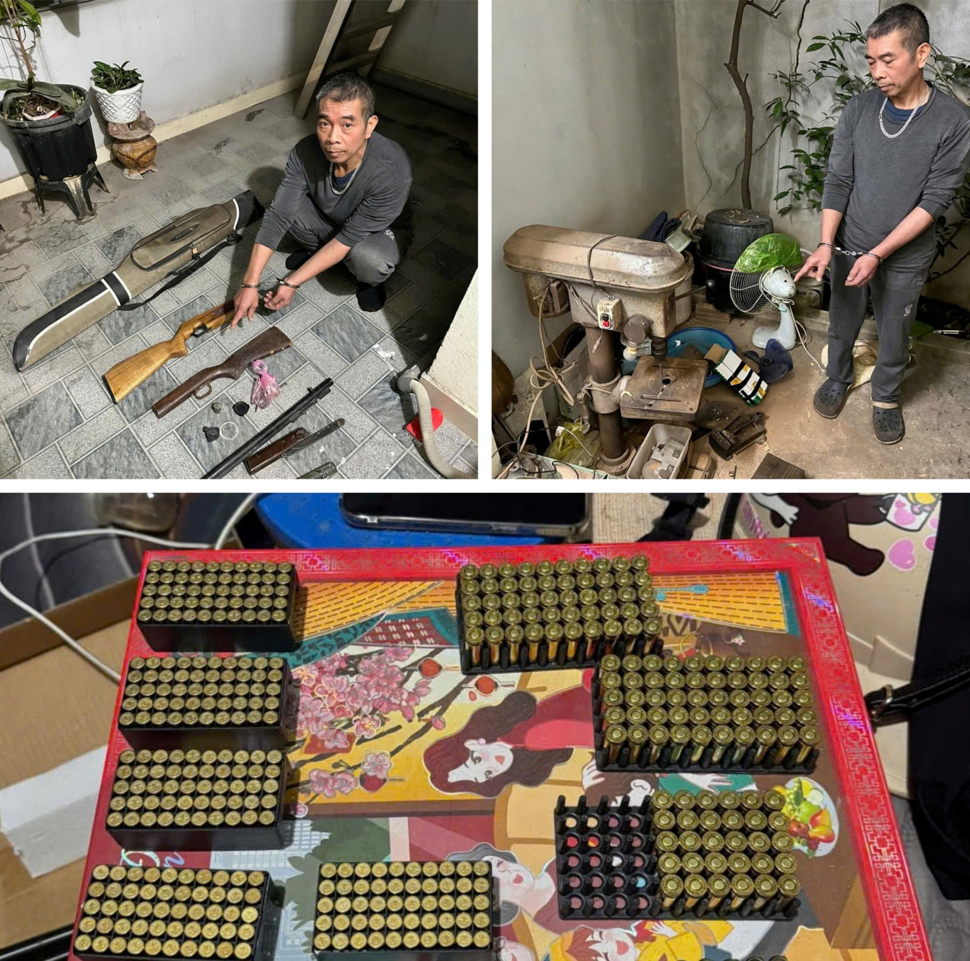 Bắt giữ, kh&aacute;m x&eacute;t nơi ở của cựu VĐV bắn s&uacute;ng Ho&agrave;ng Sơn SN 1966- Ảnh 1.