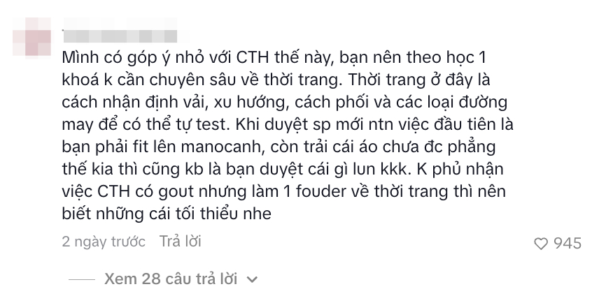 Chu Thanh Huyền bị ch&ecirc; "tư duy thiết kế c&oacute; vấn đề, thiếu kiến thức" khi lấn s&acirc;n kinh doanh thời trang- Ảnh 4.