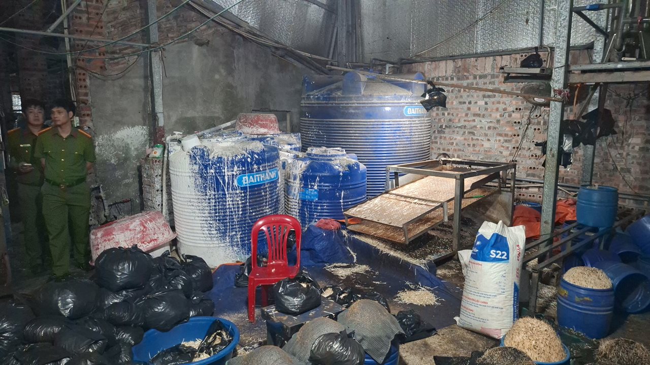 Cận cảnh bên trong cơ sở sản xuất hơn 500 tấn giá đỗ có sử dụng chất độc hại- Ảnh 4. Cận cảnh bên trong cơ sở sản xuất hơn 500 tấn giá đỗ có sử dụng chất độc hại- Ảnh 4.