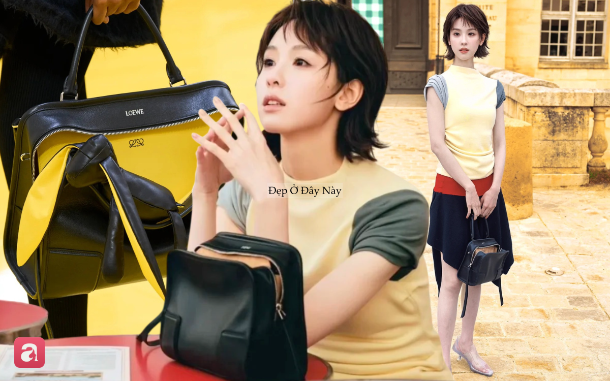 V&igrave; sao Trần Đ&ocirc; Linh mang t&uacute;i kh&ocirc;ng k&eacute;o kh&oacute;a tại show Loewe?- Ảnh 1.