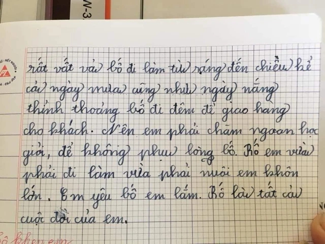 Bài văn kể bố đi từ sáng đến đêm, ngày mưa cũng như ngày nắng: Tưởng bí mật lắm nhưng đọc xong rưng rưng- Ảnh 2. Bài văn kể bố đi từ sáng đến đêm, ngày mưa cũng như ngày nắng: Tưởng bí mật lắm nhưng đọc xong rưng rưng- Ảnh 2.