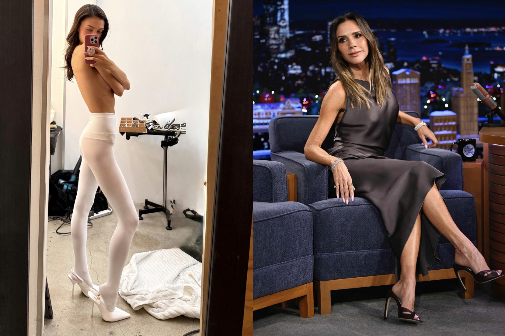 Victoria Beckham xoạc ch&acirc;n 90 độ, con d&acirc;u ngổ ng&aacute;o xoạc gấp đ&ocirc;i: Hơn thua nhau đến cỡ n&agrave;y rồi?- Ảnh 5.