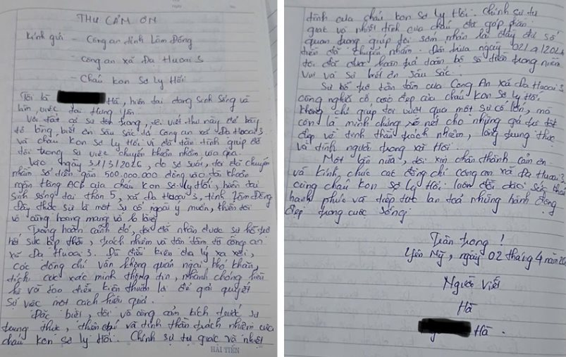 T&agrave;i khoản ng&acirc;n h&agrave;ng ACB 5 năm kh&ocirc;ng d&ugrave;ng bỗng ph&aacute;t sinh giao dịch +500 triệu đồng, người phụ nữ ở L&acirc;m Đồng được c&ocirc;ng an mời tới l&agrave;m việc- Ảnh 2.