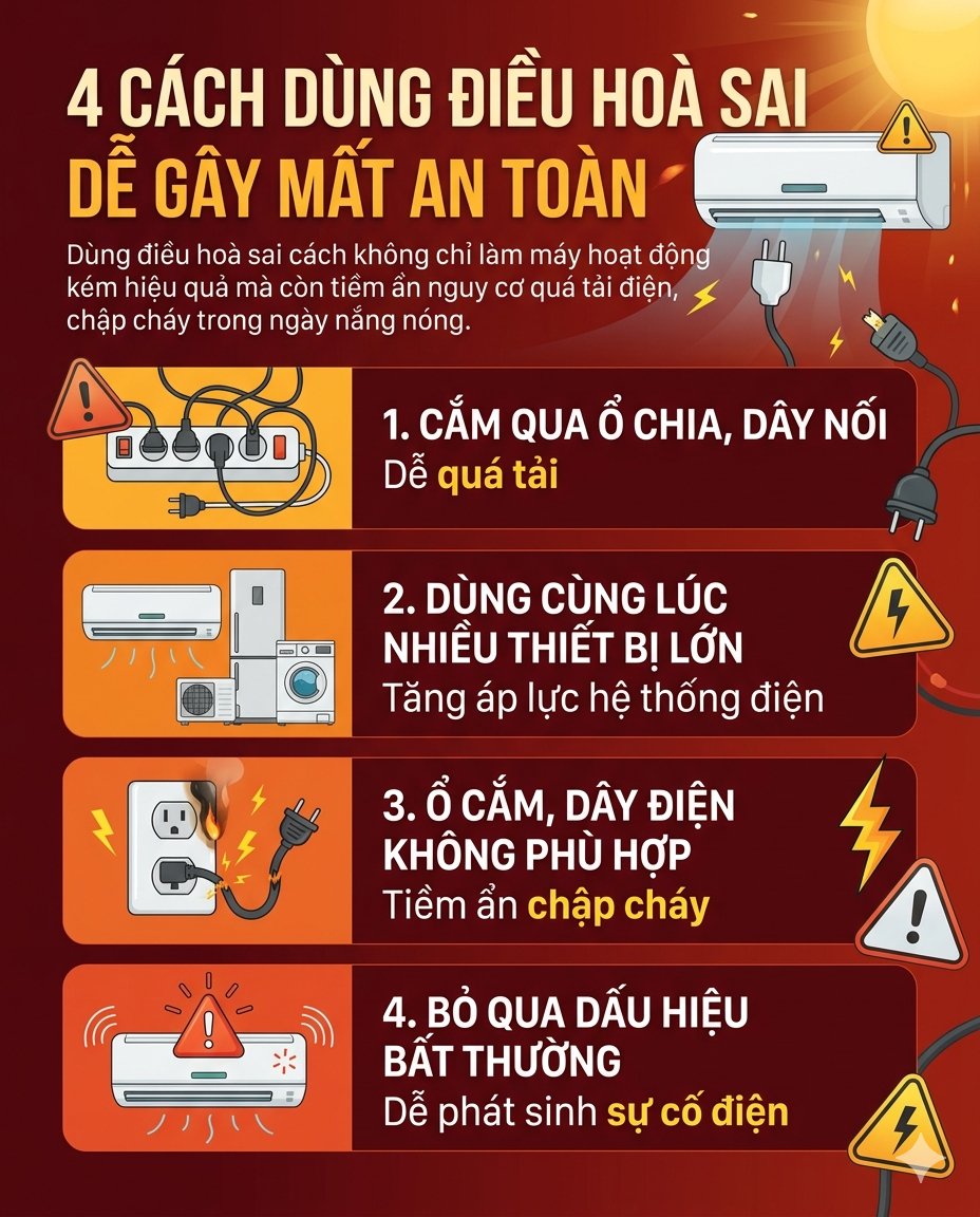 Cảnh b&aacute;o đặc biệt tới c&aacute;c gia đ&igrave;nh đang bật điều ho&agrave; v&agrave;o buổi trưa, chiều- Ảnh 5.
