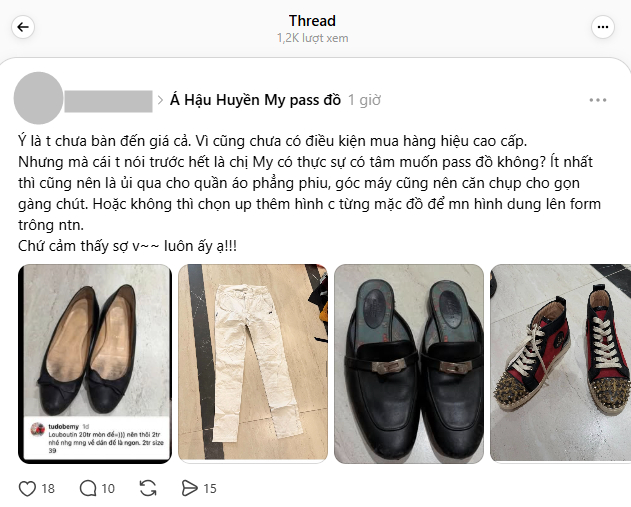 &Aacute; hậu Huyền My l&ecirc;n tiếng về ồn &agrave;o pass đồ hiệu tr&ocirc;ng "bẩn bẩn": C&oacute; up 1 đằng gửi 1 nẻo đ&acirc;u- Ảnh 3.