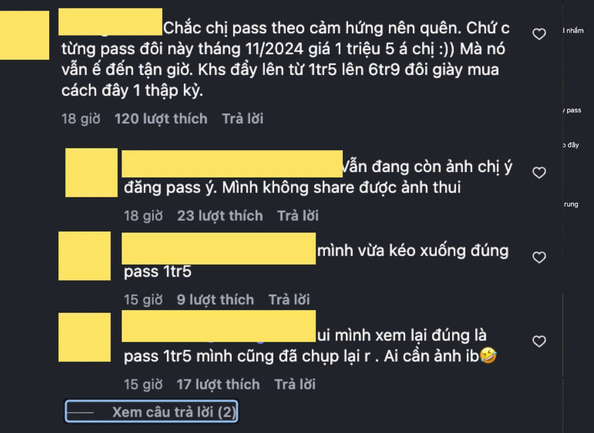 Drama pass đồ của &Aacute; hậu Huyền My chưa dừng lại: Đ&ocirc;i gi&agrave;y từng đăng b&aacute;n gi&aacute; 1,5 triệu năm 2024 nay tăng gi&aacute; l&ecirc;n th&agrave;nh 6,9 triệu- Ảnh 5.