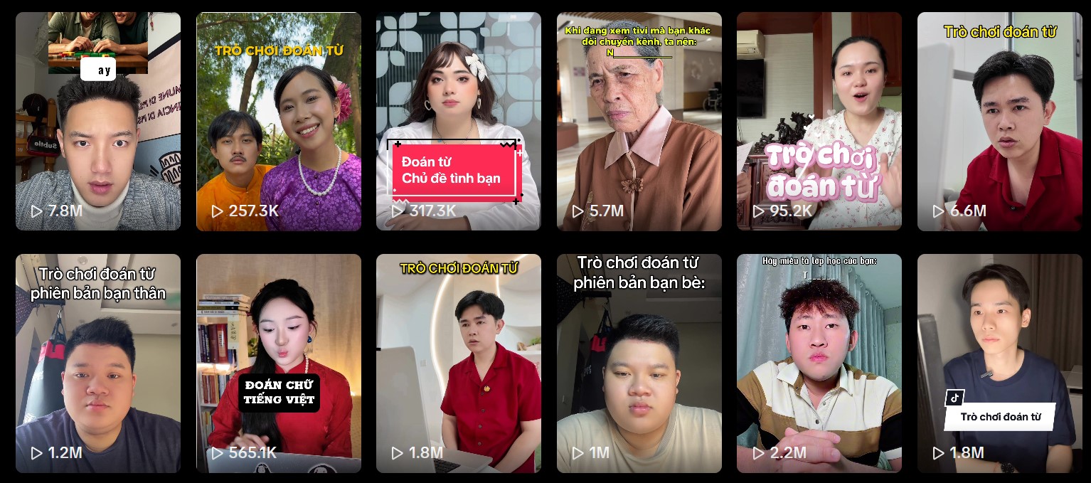 "Tr&ograve; chơi đo&aacute;n từ&rdquo; đang viral l&agrave; g&igrave;? Hot cỡ n&agrave;o m&agrave; vợ Duy Mạnh, fanpage Nh&agrave; T&ugrave; Hỏa L&ograve; cũng bắt trend- Ảnh 1.