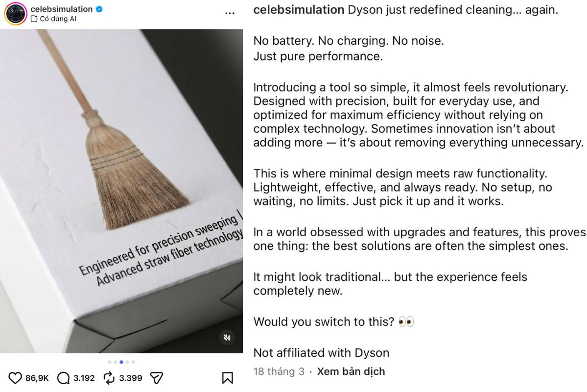 Dyson b&aacute;n chổi rơm 18 triệu thật đấy &agrave;? Gi&aacute; sốc vậy m&agrave; d&acirc;n t&igrave;nh đua nhau t&igrave;m mua- Ảnh 4.