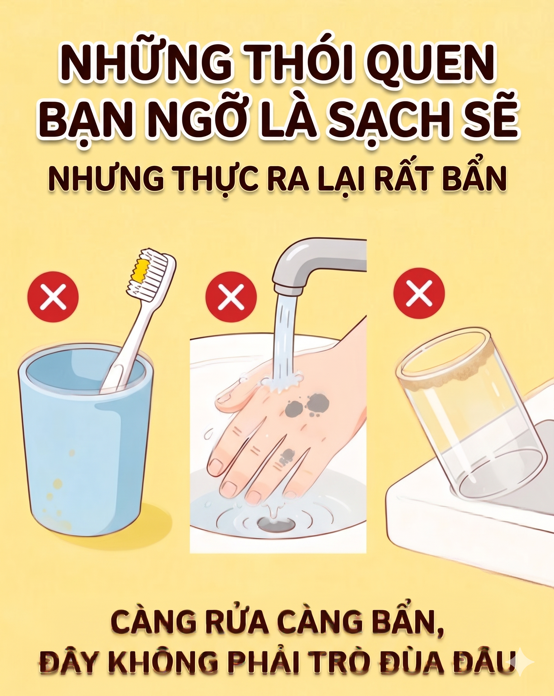 7 th&oacute;i quen m&agrave; bạn cho l&agrave; sạch sẽ n&agrave;y thực chất lại "rất bẩn", đ&aacute;ng tiếc nhiều người mắc phải!- Ảnh 1.