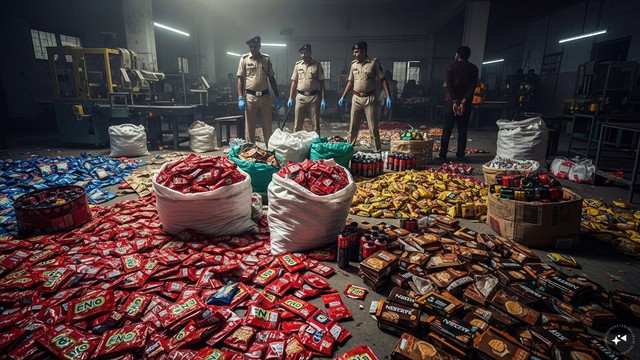 Đột k&iacute;ch 2 nh&agrave; m&aacute;y, c&ocirc;ng an ph&aacute;t hiện đường d&acirc;y sản xuất thuốc dạ d&agrave;y v&agrave; c&agrave; ph&ecirc; giả, tịch thu hơn 150.000 sản phẩm- Ảnh 1.