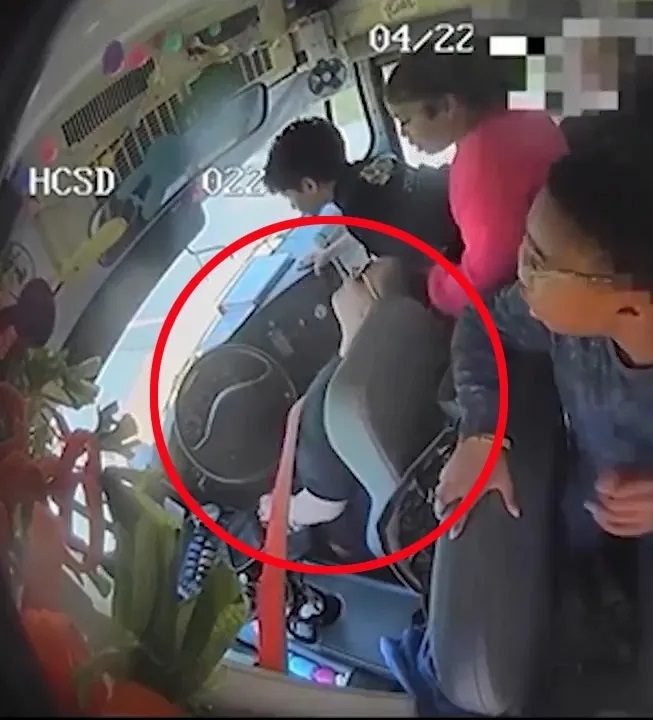 Nữ t&agrave;i xế bất tỉnh khi đang l&aacute;i xe, học sinh c&oacute; phản ứng bất ngờ - Ảnh 1.