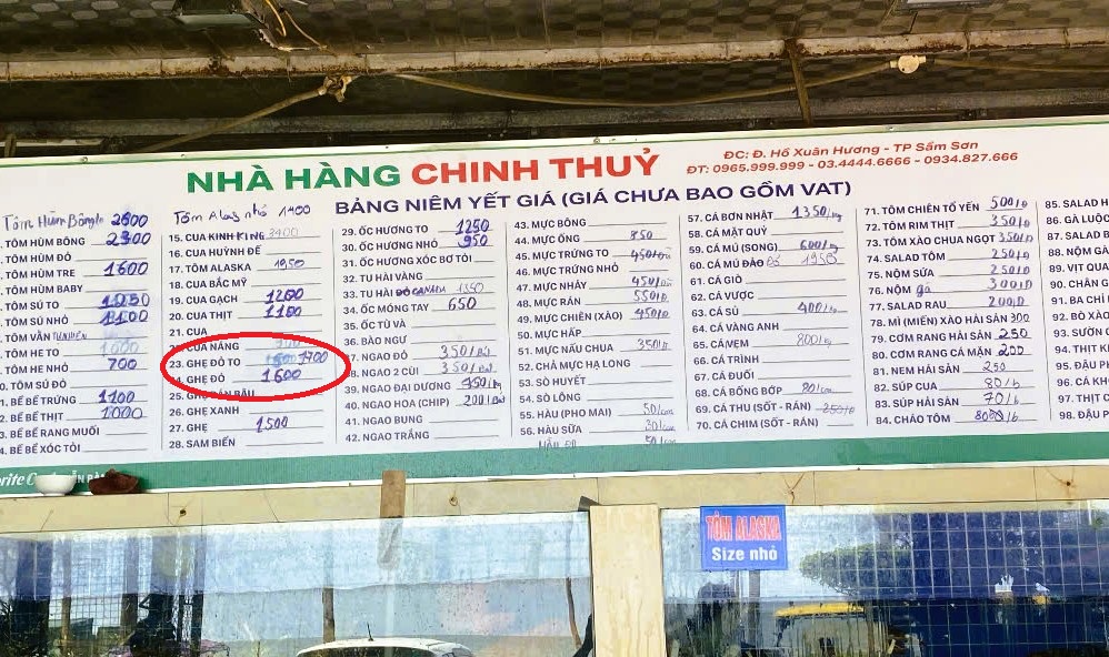 C&ocirc;ng an th&ocirc;ng tin về vụ việc h&oacute;a đơn bữa ăn gần 18 triệu đồng ở Sầm Sơn- Ảnh 3.