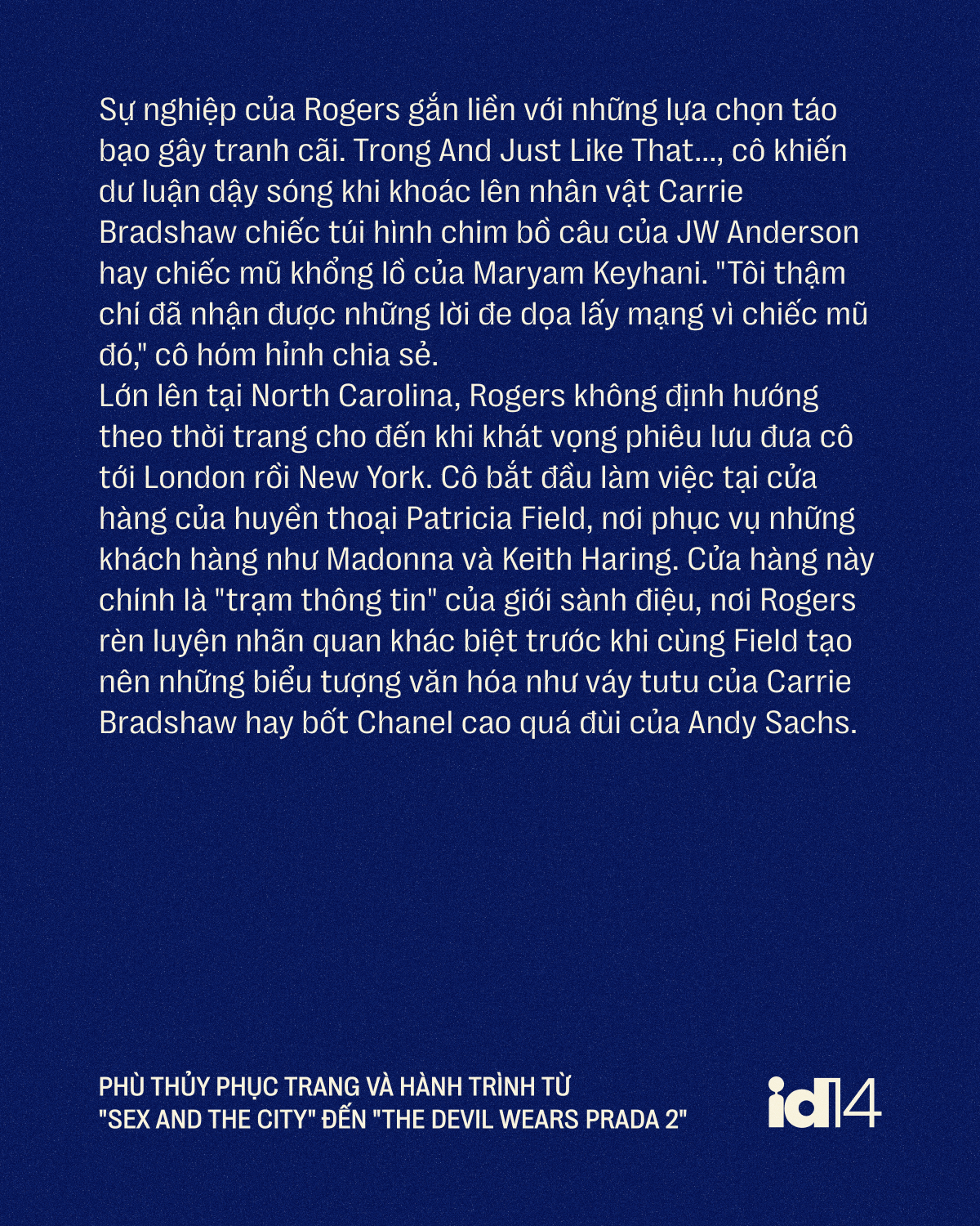 Molly Rogers: Ph&ugrave; thủy phục trang v&agrave; h&agrave;nh tr&igrave;nh từ "Sex and the City" đến "The Devil Wears Prada 2"- Ảnh 1.
