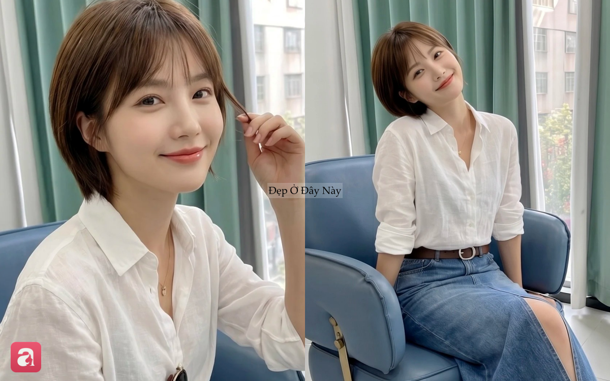 Chị em ngo&agrave;i 40 tuổi đua nhau học theo kiểu t&oacute;c ngắn "hack tuổi" của Song Hye Kyo - Ảnh 5.