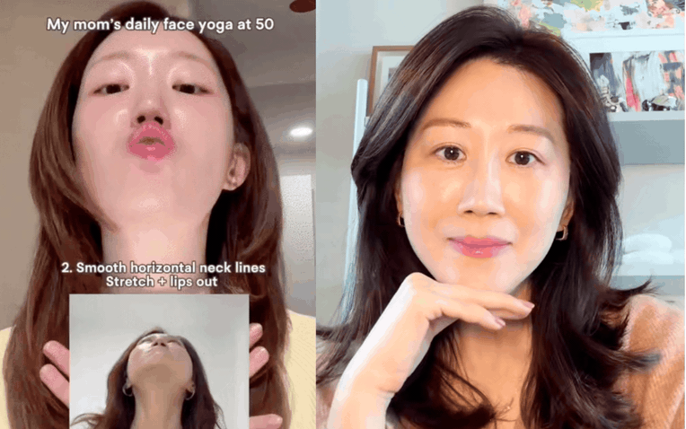 C&ocirc; g&aacute;i H&agrave;n Quốc khoe l&agrave;n da tuổi 50 của mẹ: H&oacute;a ra ng&agrave;y n&agrave;o b&agrave; cũng l&agrave;m 1 việc gi&uacute;p trẻ l&acirc;u hơn, giảm nếp nhăn l&atilde;o h&oacute;a- Ảnh 1.