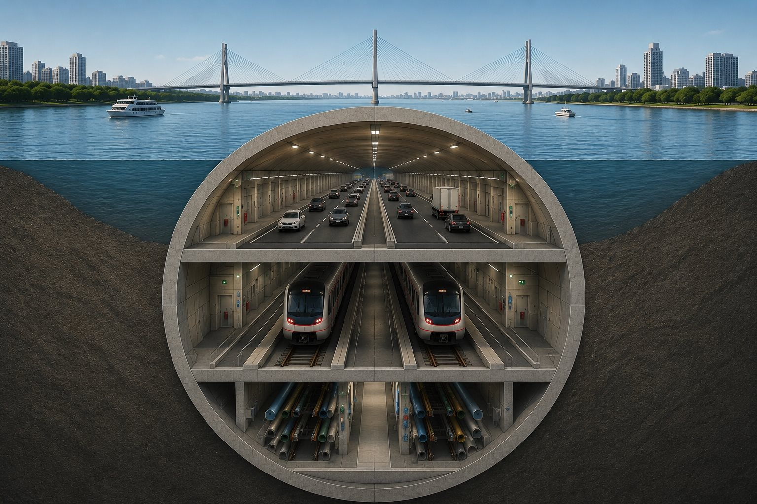 Chưa từng c&oacute; trong lịch sử: H&agrave; Nội t&iacute;nh x&acirc;y c&ocirc;ng tr&igrave;nh ngầm kết hợp cả metro v&agrave; đường bộ dưới l&ograve;ng đất, tương tự h&agrave;ng loạt c&ocirc;ng tr&igrave;nh của Trung Quốc- Ảnh 1.