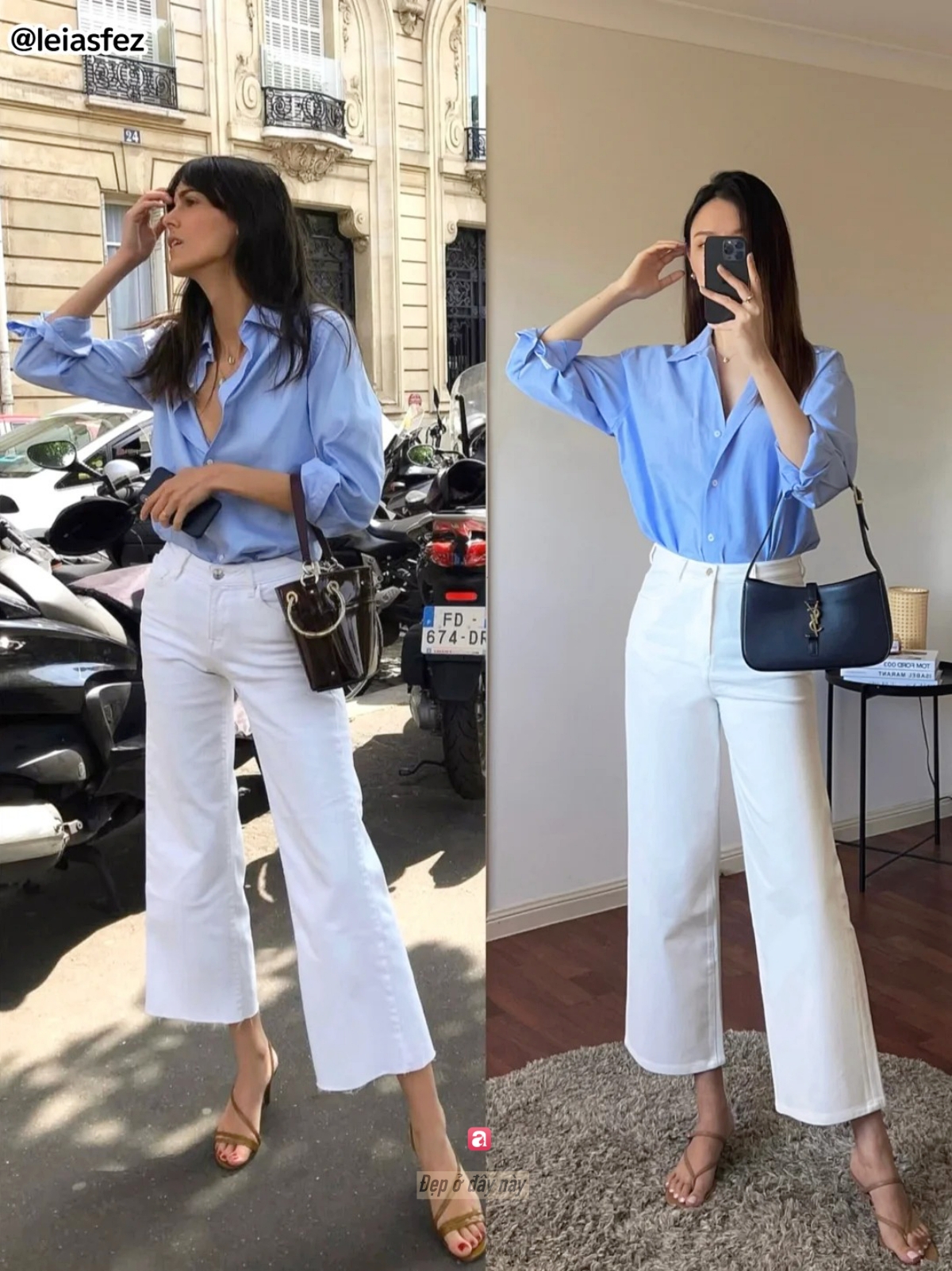 Kh&ocirc;ng cần h&agrave;ng hiệu: Một chiếc quần trắng đ&uacute;ng phom cũng gi&uacute;p bạn tr&ocirc;ng c&oacute; gu như phụ nữ Ph&aacute;p- Ảnh 8.