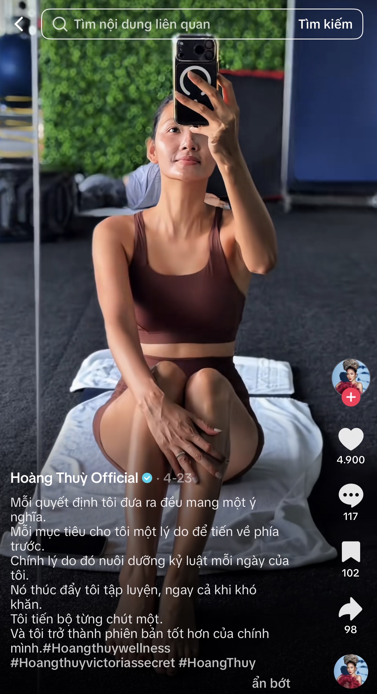 Chuyện xấu hổ của Ho&agrave;ng Th&ugrave;y ở ph&ograve;ng gym- Ảnh 3.