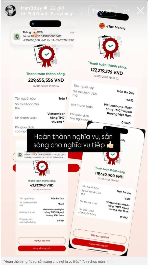 Nộp thuế hơn nửa tỷ đồng, KOL h&eacute; lộ thu nhập &ldquo;khủng&rdquo; - Ảnh 1.