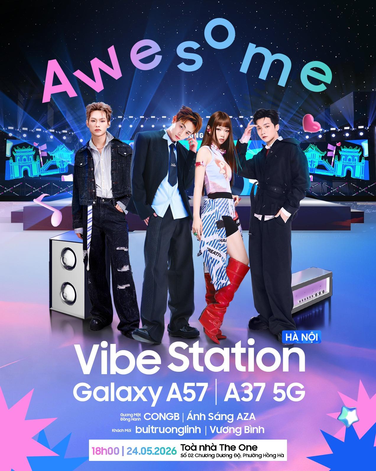 Awesome Vibe Station ch&iacute;nh thức đổ bộ H&agrave; Nội, người h&acirc;m mộ CONGB, &Aacute;nh S&aacute;ng AZA, buitruonglinh, Vương B&igrave;nh đứng ngồi kh&ocirc;ng y&ecirc;n- Ảnh 1.