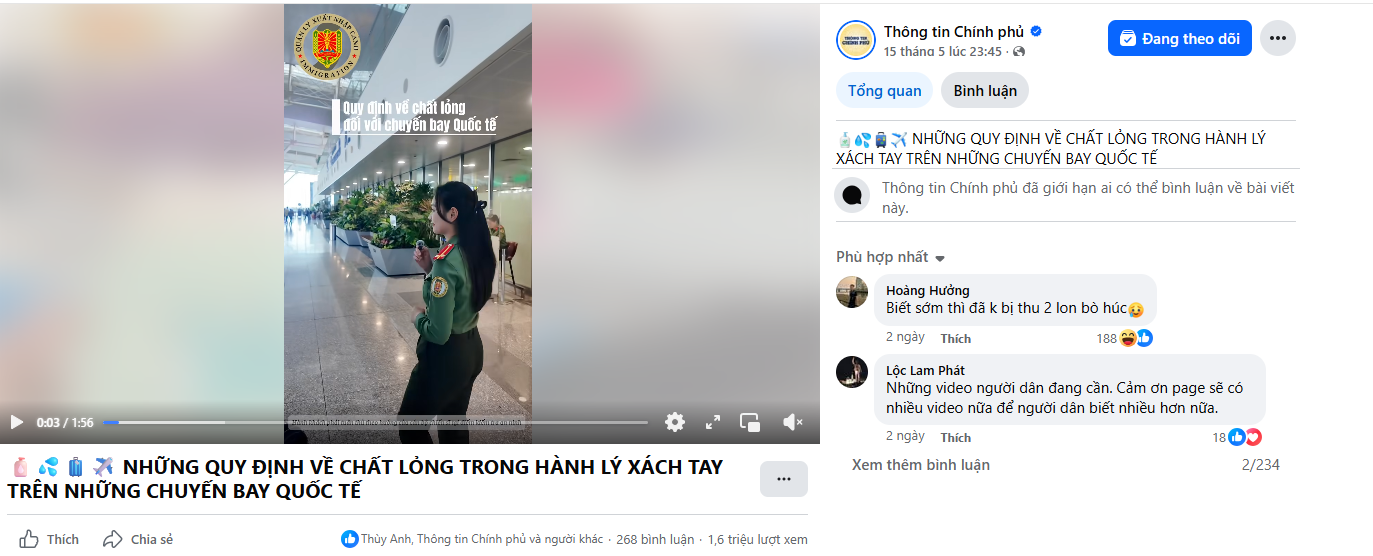 Th&ocirc;ng tin Ch&iacute;nh phủ nhắc nhở to&agrave;n bộ người d&acirc;n về 1 loại h&agrave;nh l&yacute; x&aacute;ch tay khi bay quốc tế - Ảnh 1.