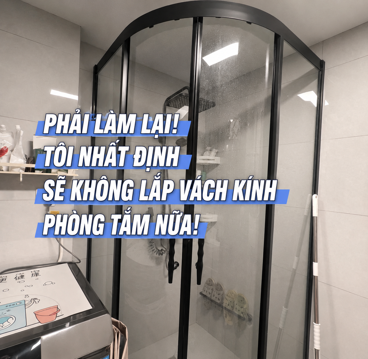 V&aacute;ch k&iacute;nh ph&ograve;ng tắm đang dần &ldquo;thất sủng&rdquo;? Nhiều gia đ&igrave;nh chuyển sang 4 kiểu thiết kế tiết kiệm diện t&iacute;ch, dễ vệ sinh hơn - Ảnh 1.